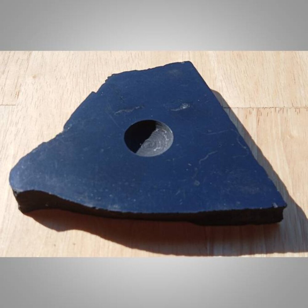 #7 SHUNGITE rock stone crystal sphere STAND purification insomnia - Picture 4 of 6